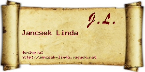 Jancsek Linda névjegykártya